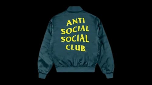 Anti Social Social Club Strange Days Bomber Jacket Teal