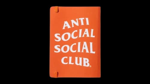 Anti Social Social Club Strange Days Notebook True Orange