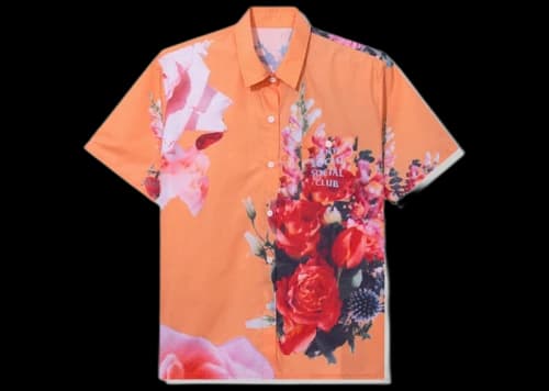 Anti Social Social Club Summers Over Button Up Orange