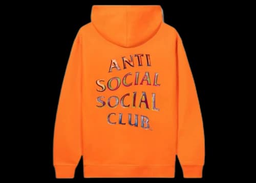 Anti Social Social Club Temporary Memory Hoodie Orange