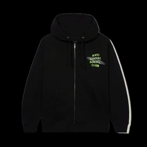 Anti Social Social Club The Shape Of Things Zip Up Hoodie Black