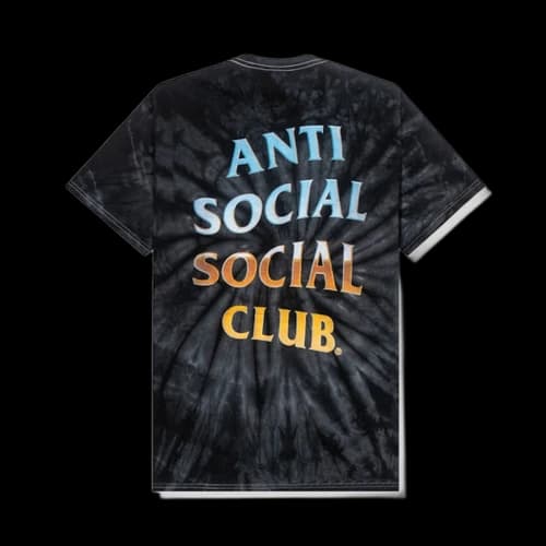 Anti Social Social Club Thermal Internal T-shirt Black Tie Dye