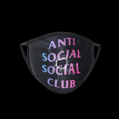 Anti Social Social Club Tongue Tied Mask Black