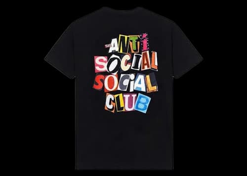 Anti Social Social Club Torn Pages Of Our Story Tee Black