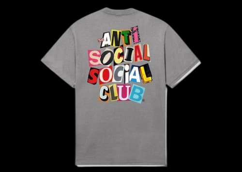 Anti Social Social Club Torn Pages Of Our Story Tee Grey