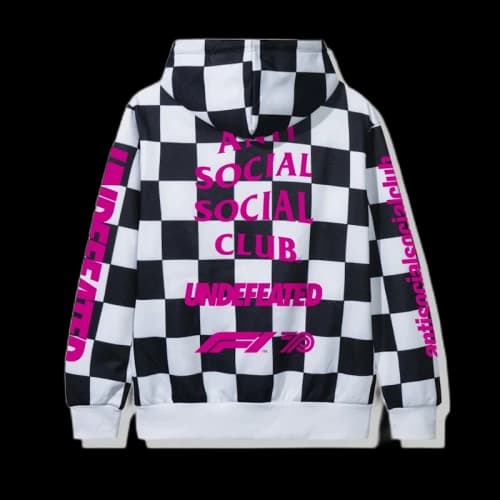 Anti Social Social Club UNDFTD X F1 Hoodie Checkered