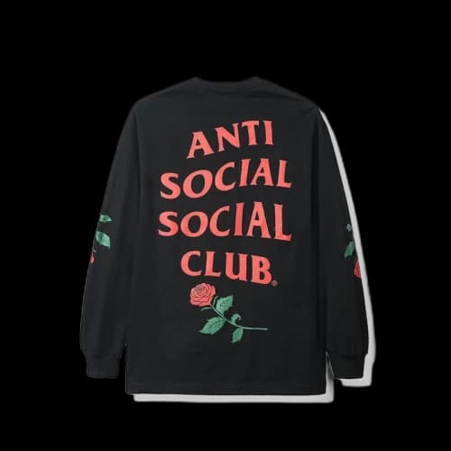 Anti Social Social Club Violets Are Blue Long Sleeve Tee (FW19) Black