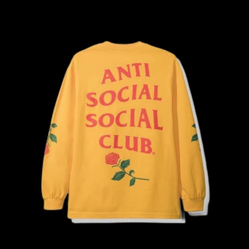 Anti Social Social Club Violets Are Blue Long Sleeve Tee (FW19) Yellow