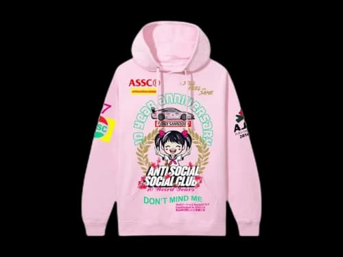 Anti Social Social Club Weird Years Hoodie Light Pink