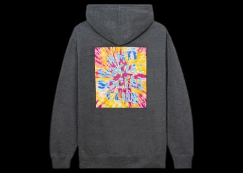 Anti Social Social Club What A Trip No Vacation Hoodie Gunmetal Heather