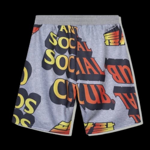 Anti Social Social Club Whisped Terry Fleece Shorts Grey