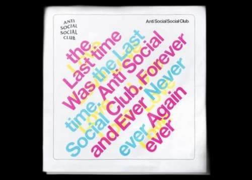 Anti Social Social Club Words To Live By Bandana White/Multi