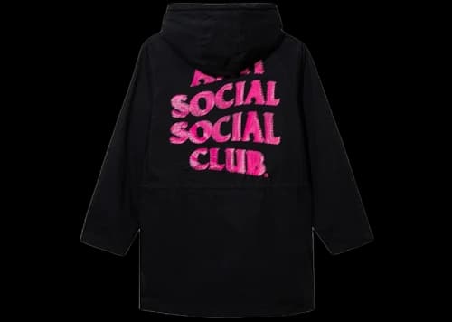 Anti Social Social Club x Alpha M65 Hooded Field Jacket Black