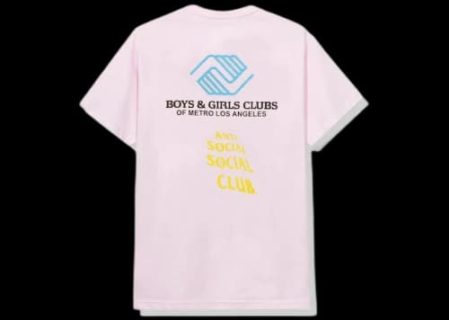 Anti Social Social Club x BGCMLA Social Emotional Tee Pink