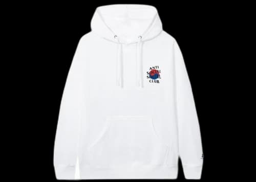 Anti Social Social Club x Case Study Flag Hoodie White