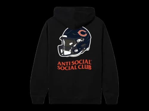 Anti Social Social Club x Chicago Bears Impact Hoodie Black