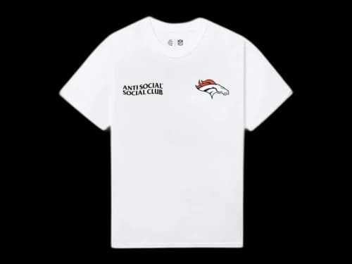 Anti Social Social Club x Denver Broncos Team Tee White