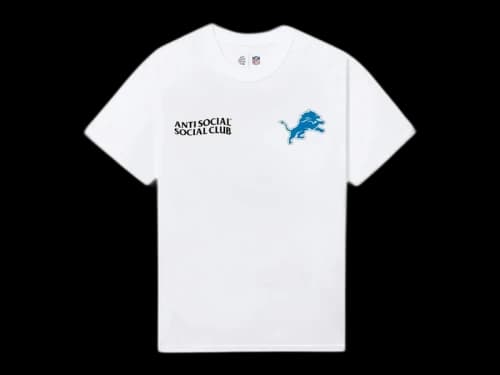 Anti Social Social Club x Detroit Lions Team Tee White