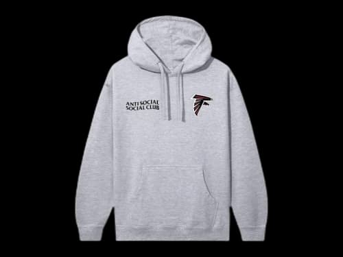 Anti Social Social Club x Falcons Team Hoodie Grey