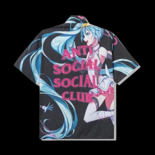 Anti Social Social Club x Good Smile Racing Hatsune Miku Button Up Black/Multi
