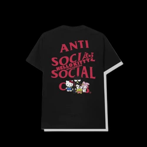 Anti Social Social Club x Hello Kitty and Friends Tee Black