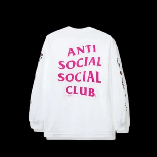 Anti Social Social Club x Hello Kitty Long Sleeve Tee (FW19) White