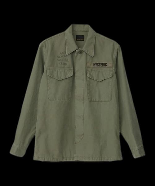 Anti Social Social Club x Hysteric Glamour BDU Shirt Olive