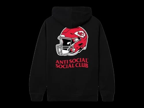 Anti Social Social Club x Kansas City Chiefs Impact Hoodie Black