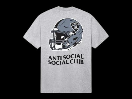 Anti Social Social Club x Las Vegas Raiders Impact Tee Grey