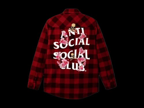 Anti Social Social Club x Mastermind Mmotch Flannel Red/Black