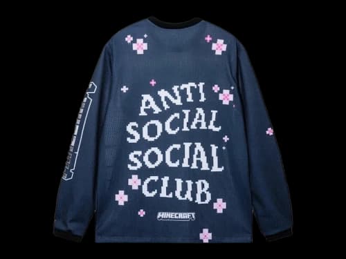 Anti Social Social Club x Minecraft Cherry Blossom Gamer Jersey Black