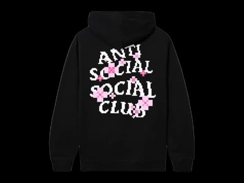 Anti Social Social Club x Minecraft Cherry Blossom Hoodie Black
