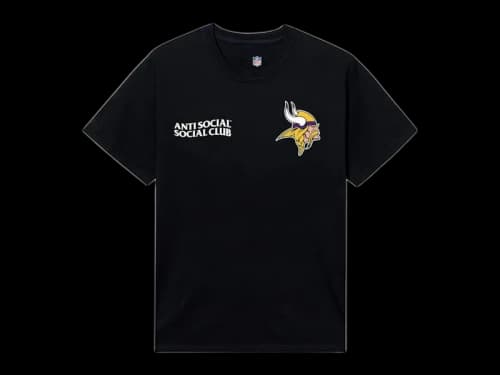 Anti Social Social Club x Minnesota Vikings Team Tee Black