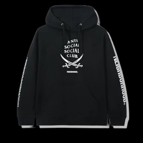 Anti Social Social Club x Neighborhood 6IX Black Hoodie Hoodie Black