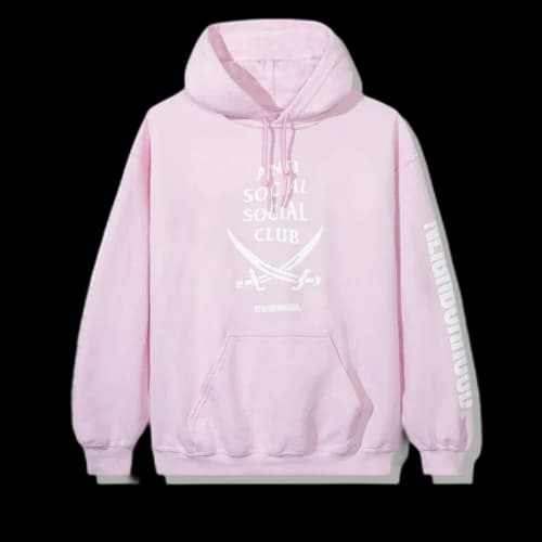 Anti Social Social Club x Neighborhood 6IX Pink Hoodie Hoodie Pink