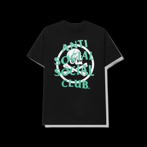 Anti Social Social Club x Neighborhood Cambered Black Tee Tee Black