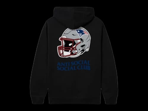 Anti Social Social Club x New England Patriots Impact Hoodie Black