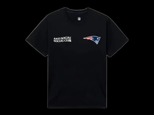 Anti Social Social Club x New England Patriots Team Tee Black