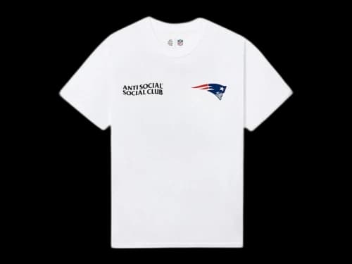 Anti Social Social Club x New England Patriots Team Tee White