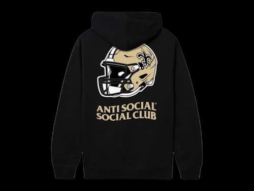 Anti Social Social Club x New Orleans Saints Impact Hoodie Black