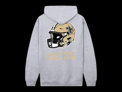 Anti Social Social Club x New Orleans Saints Impact Hoodie Grey