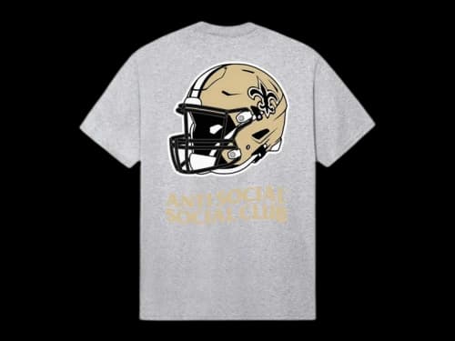 Anti Social Social Club x New Orleans Saints Impact Tee Grey