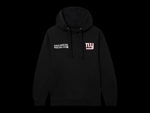 Anti Social Social Club x New York Giants Team Hoodie Black