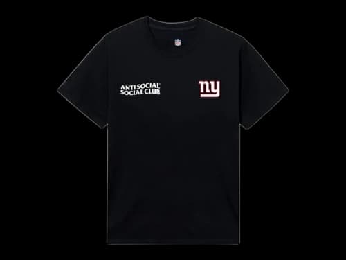 Anti Social Social Club x New York Giants Team Tee Black