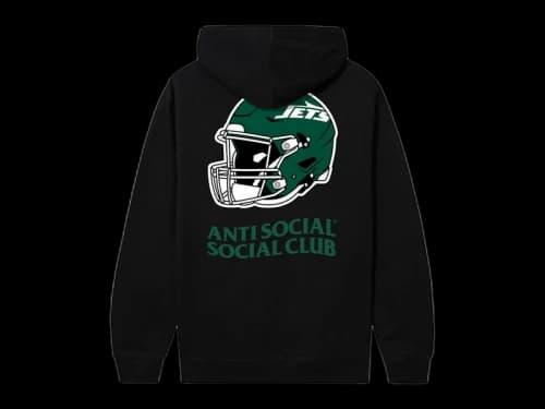 Anti Social Social Club x New York Jets Impact Hoodie Black