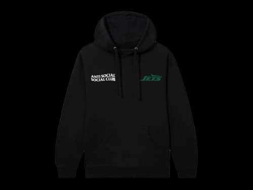 Anti Social Social Club x New York Jets Team Hoodie Black