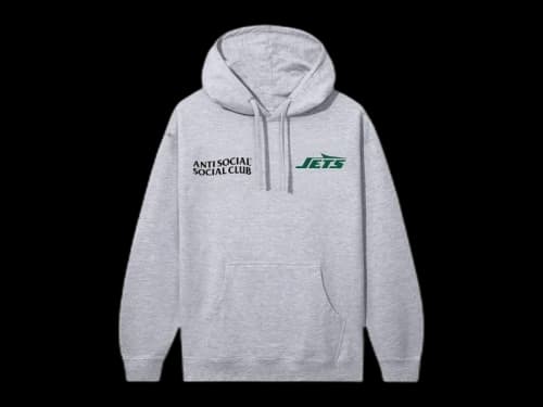 Anti Social Social Club x New York Jets Team Hoodie Grey