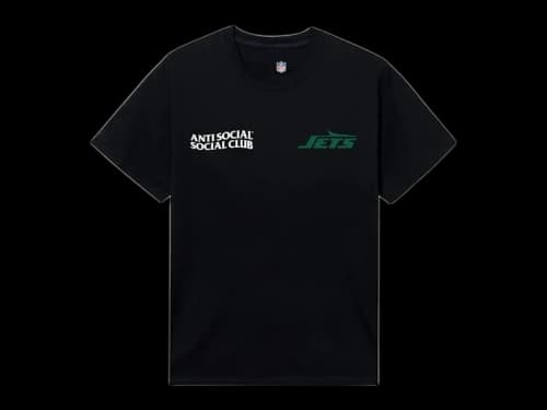 Anti Social Social Club x New York Jets Team Tee Black