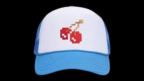 Anti Social Social Club x Pac-Man Cherry Cap White/Blue