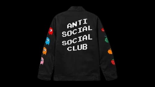 Anti Social Social Club x Pac-Man In Pursuit Jacket Black